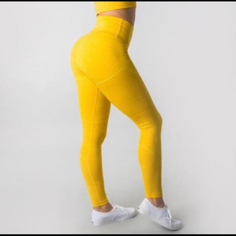 Alphalete r6 revival leggings -yellow